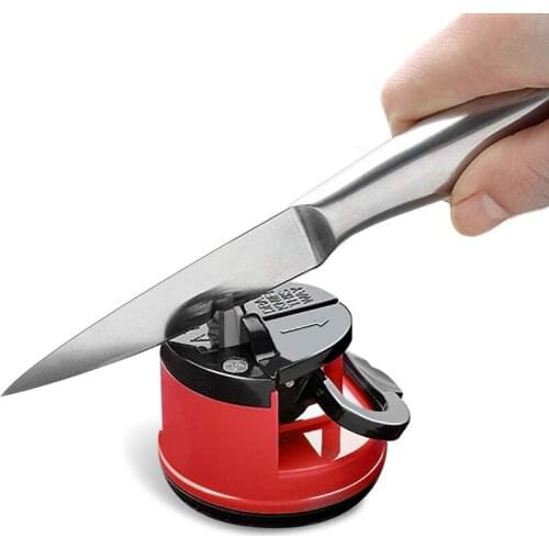 Kitchen Knife Sharpener Portable Safety Tungsten Steel Blade Sharpen Knives Fruit Knife Sharpen With Suction Pad Sharpening Tool