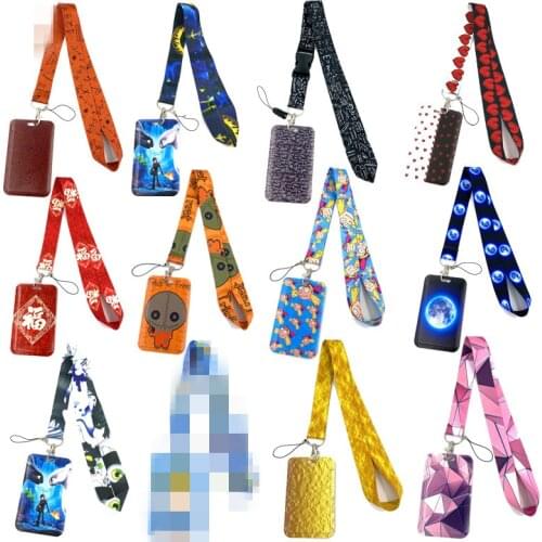 Creative Lanyard Card Holder Student Hanging Neck Phone Lanyard Badge Subway Access Card Holder Accessories kids