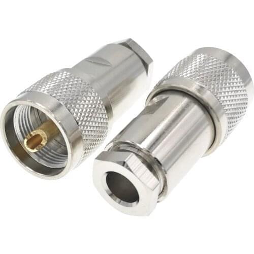 UHF PL259 PL-259 Male PLUG Clamp RG5 LMR300 RG212 5D-FB Ecoflex 7 RF Connector