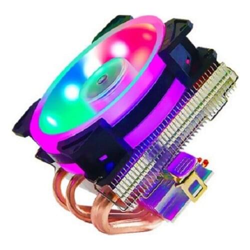 PWM Silent CPU Cooler LGA/2011/115X/775/AMD 3Pin PC CPU Cooling Radiator Copper Tubes Fans CPU Cooler LED CPU Cooling Fan