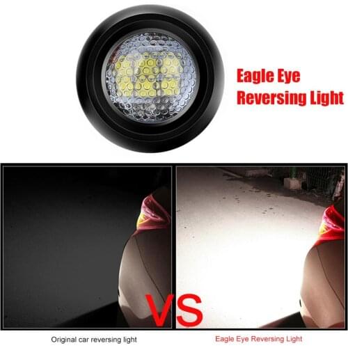 DC 12V Waterproof Car LED Eagle Eye Lights Reverse Backup Light 1pcs DRL Daytime Running Light Parking Signal Bulb Lamp Accessor