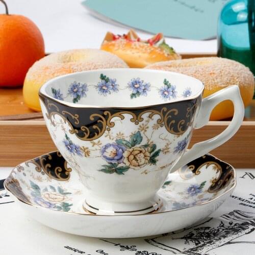 Top Grade Bone China Coffee Cup Creative European Tea Cup Set And Saucer Home Party Afternoon Tea Teacup Porcelain Nice Gift