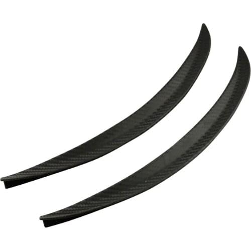 1 Pair Car Fender Flares Arch Wheel Eyebrow Protector Sticker 32cm High-Strength Soft Rubber Flexibly Shaped