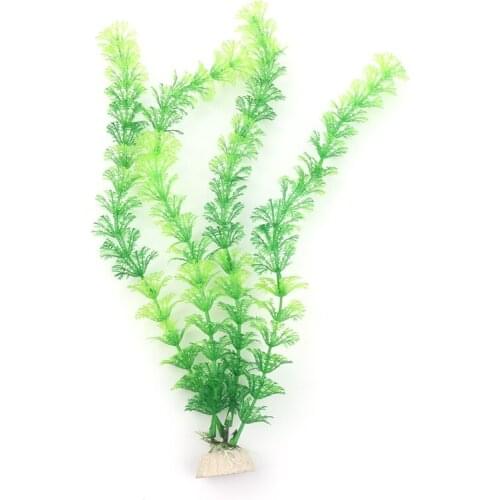 15pcs Length 30cm Artificial Three Section Vanilla Simulation Flower Aquarium Fish Tank Landscape Water Grass Ornament Wholesale