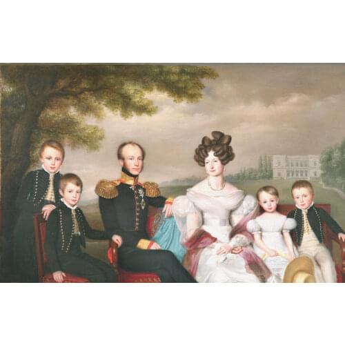 36" large BEST TOP ART # Emperor Wilhelm II von Deutschland family art painting PRINT oil painting on canvas-FREE SHIPPING