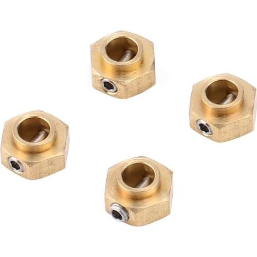 4PCS 5/8.5/10MM Heavier Brass 12MM Wheel Hex Extended Adapter for RC Crawler Traxxas TRX-4 TRX-6 G63