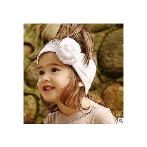 60pcs/lot DIY Multi Simple Cotton Cloth Baby Headband Tie A Knot Widen Hair Care & Styling Tools Hair Accessories HA729