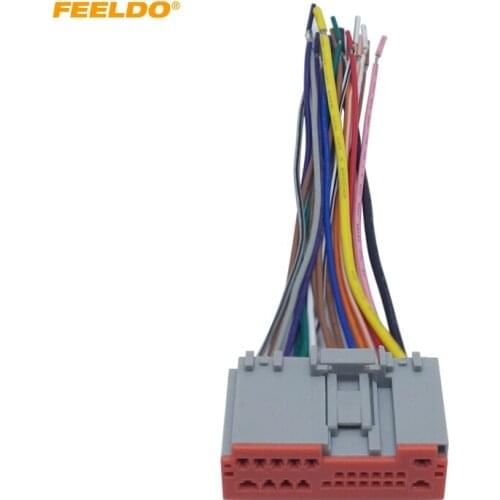 FEELDO Car Radio Player Wiring Harness Audio Stereo Wire Adapter for HYUNDAI Sonata(06~08) OEM Factory Radio #3846