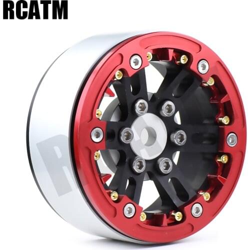 CNC Aluminum Alloy 1.9inch Wheel Hub Rim Beadlock For 1/10 RC Crawler Car Traxxas TRX4 RC4WD D90 D110 Scx10 90046 CC01 VS4