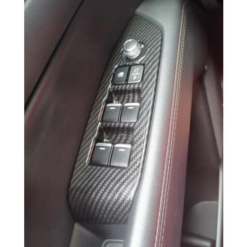 For MAZDA CX-5 CX5 CX 5 2017 2018 2019 2020 Car Interior Door Armrest Panel Window Switch Lift Buttons Cover Trim Accessories
