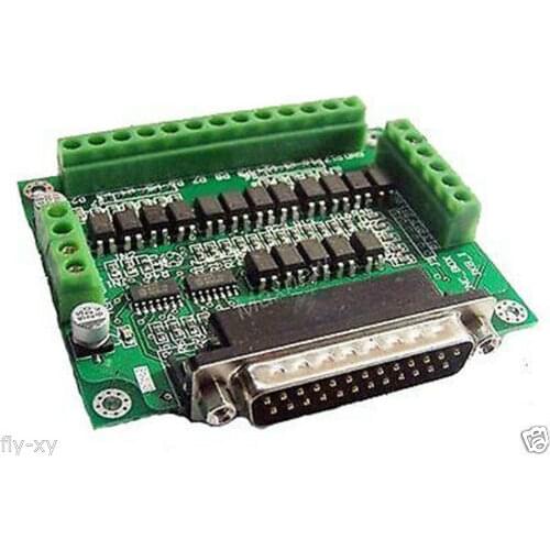 CNC Stepper Motor Driver 6 Axis Breakout Board card with Optical isolation