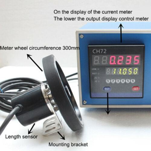 Electronic Digital Meter Machine Meter Electronic Encoder Wheel Roll to Measure Length Meter Recorder CH72