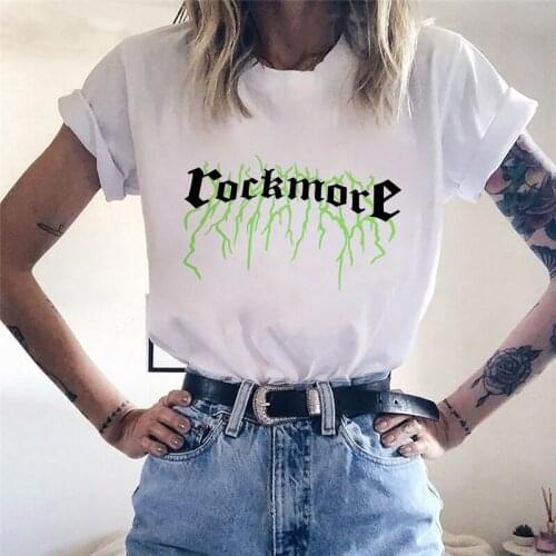 Cool Unisex Short Punk Gothic Printed Tops Tee Summer Female T shirt Short Sleeve For Women Clothing Ulzzang Harajuku women Tops