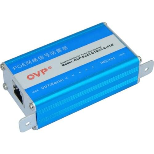 OVP isolated Poe network signal lightning arrester / POE network camera equipotential grounding free lightning arrester