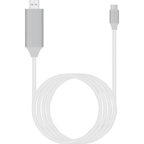 100pcs USB 3.1 Type C to 4K HDMI 1080p HDTV Adapter Cable type C To HDMI with retail Packgae 2 different models available