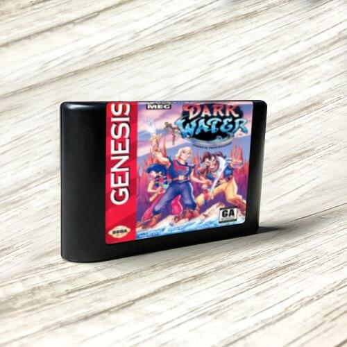 The Pirates of Dark Water - USA Label Flashkit MD Electroless Gold PCB Card for Sega Genesis Megadrive Video Game Console
