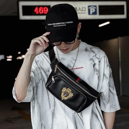 Tidog Korean Style Personalized Embroidered Pattern Chest Bag