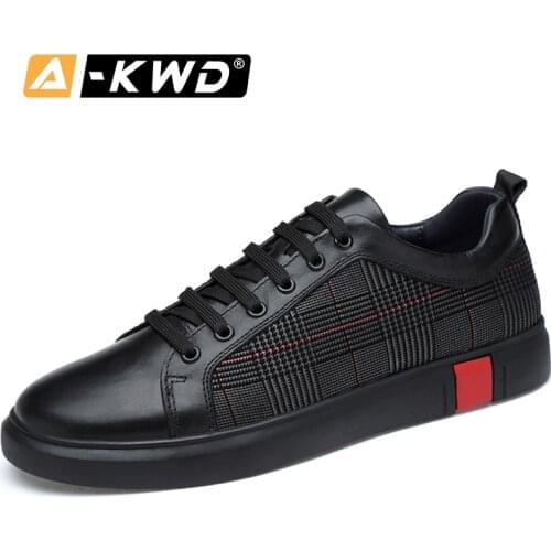 New Fashion Casual Sneakers Men Herrenschuhe Simple Men Leather Shoes Light Elevator Shoes for Men Shoes Luxury Brand Size 36-46