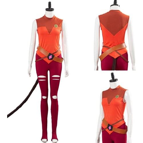 New Anime Cosplay She Ra Princess of Power Catra Cosplay Costume Adult Uniform Jumpsuit Halloween Carnival Costume Outfit
