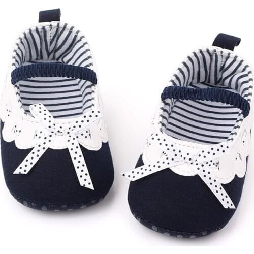 Autumn baby girl shoes Bowknot Design Anti-Slip Striped Print Toddler Soft Soled Casual Walking Shoe 0-12M Baby Shoes Pink,Grey