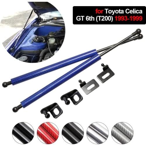 For Toyota Celica GT 6th (T200) 1993-1999 Auto Front Hood Bonnet Modify Carbon Fiber Gas Struts Lift Support Shock Damper