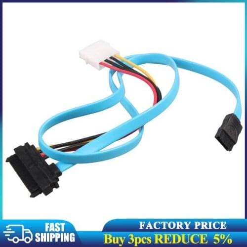 SAS Sata Adapter 7 Pin SATA Serial ATA to SAS 29 Pin and 4 Pin Power Adapter Connector Cable 70cm Cord Wire