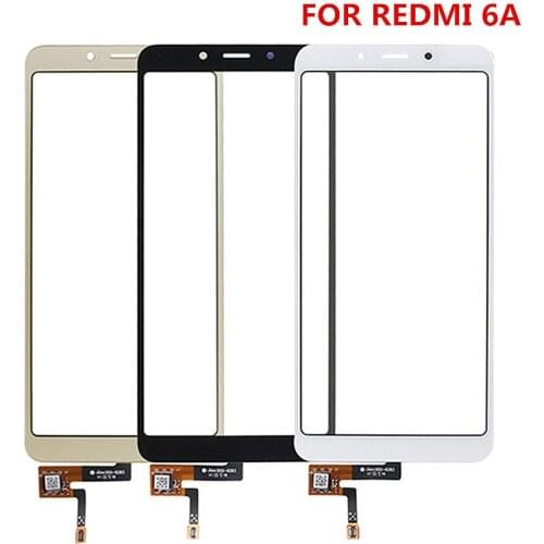 Touch Screen Panel Sensor For Xiaomi Redmi 6/ 6A Touch Screen Digitizer Smart Phone Front Glass 6/ 6 Touch Screen Replacement