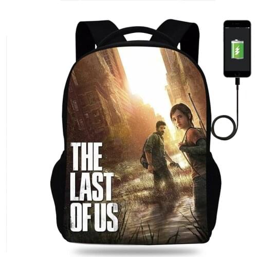 The Last of Us Part 2 School Backpack for Teenager Boy Children School Bags Girl Bookbag Men Women USB Charging Travel Bags
