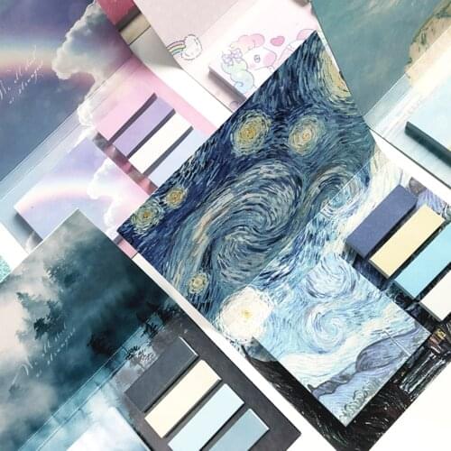 325 Sheets Creative Art Unicorn N-Time Sticky Notes Combination Portable Memo Pad Planner Stickers Stationary School Supplies