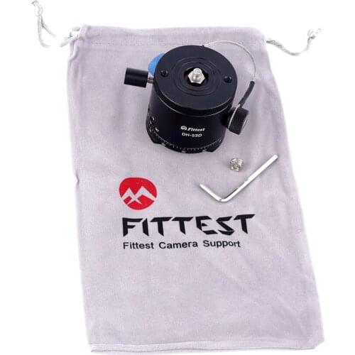 Fittest DH-55D Panoramic Indexing Rotator HDR Detent Stops Rotation Arca Plate Tripod Quick Mount