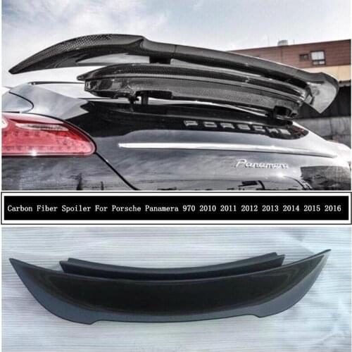 High Quality Carbon Fiber Spoiler For Porsche Panamera 970 2010 2011 2012 2013 2014 2015 2016 Wing Lip Spoilers Car Accessories