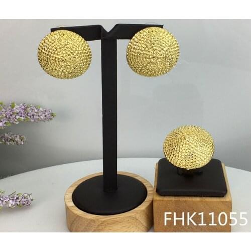 Yuminglai Earrings Sets 24K Plated Earrings Fine Jewelry for Women FHK11055