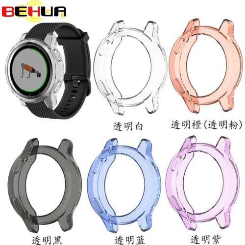 TPU Protector Cover Protective Case For Garmin vivoactive 4S Active S Smart Watch Clear Case Accessories Lightweight Durable