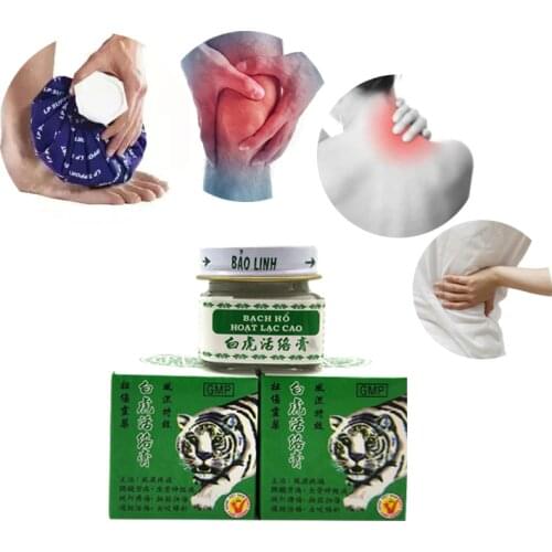 20g Original White Vietnam Tiger Balm Oil Natural Herb White Tiger Transdermic Anelgesic Cream for Headache