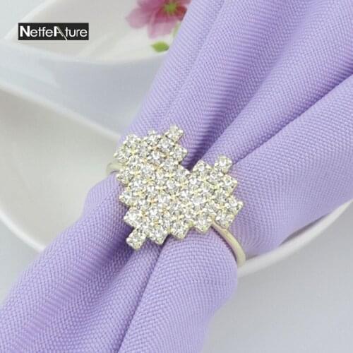 High Quality 6 PCS/Lot loving Heart Hotel Banquet Napkin Buckle Napkin Rings For Wedding Party Table Serviette Decoration Tools