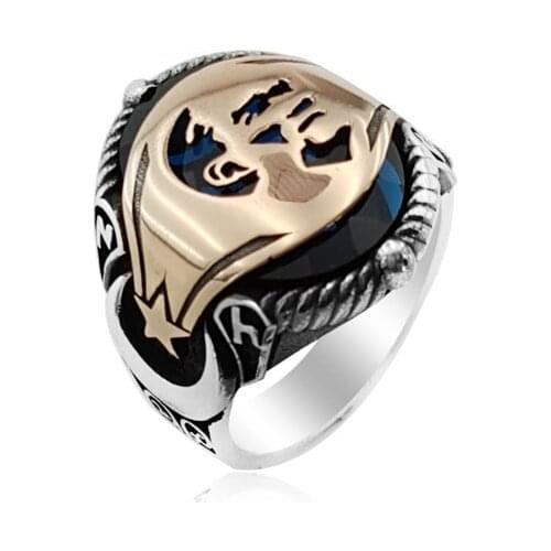 925 Silver Ottoman Rings Mustafa Kemal Ataturk Rings for men