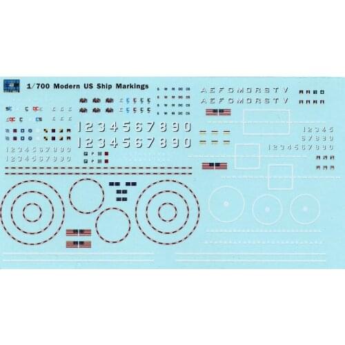 Military model accessory 1/700 NATO naval USN water stickers