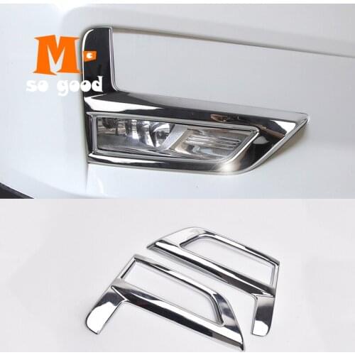For Nissan XTrail T32 Car Accessories X-Trail Rogue 2017 2018 2019 2020 Chrome ABS Front Head Fog Light Lamp Cover Decoration