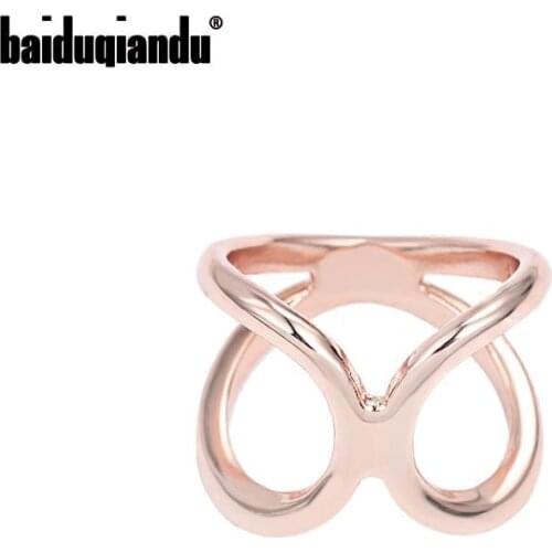 Baiduqiandu New Arrival Eco-friendly Copper Metal Scarf Brooches In Rose Gold Color Plated