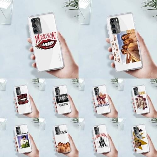 Maneskin Phone Case Transparent For Huawei MATE P 40 30 20 10 pro plus lite X 5G Soft TPU Clear Mobile bags