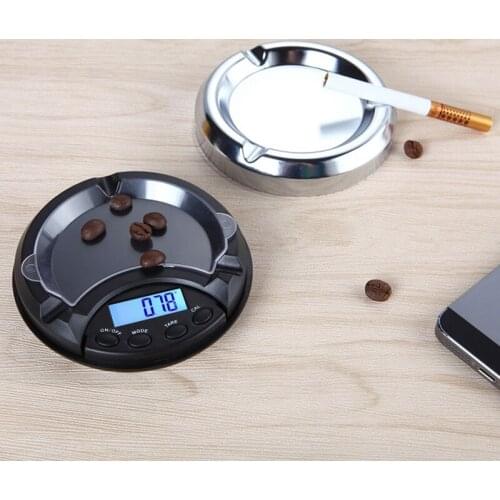 New Mini 500g/0.1g Ashtray Backlight LCD Display Jewelry Electronic Digital Scale