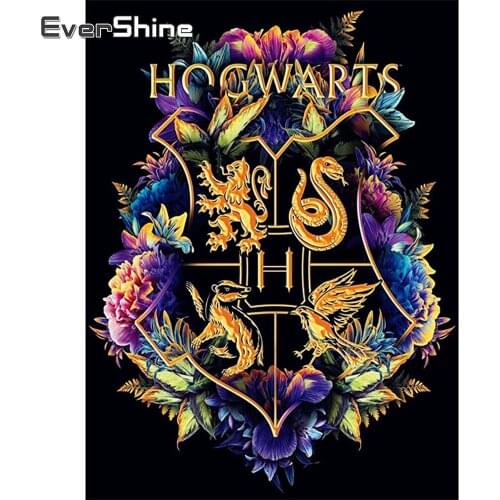 EverShine DIY Diamond Embroidery Flower Mosaic Art Diamond Painting Letter Hot Sale Needlework Picture Rhinestones Home Decor