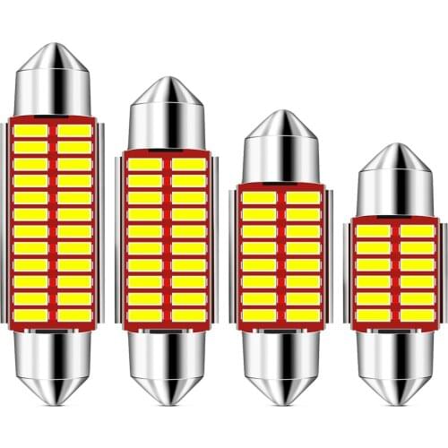 Festoon 31mm 36mm 39mm 41/42mm C10W C5W LED 12V bulbs for fiat 500 grande punto ducato punto panda for ssangyong kyron actyon