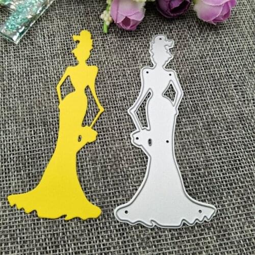 H55A Beauty Belle Embossing DIY Stencil Carbon Steel Mould, Album Paper Card Making Printing Mould for Scrapbooking