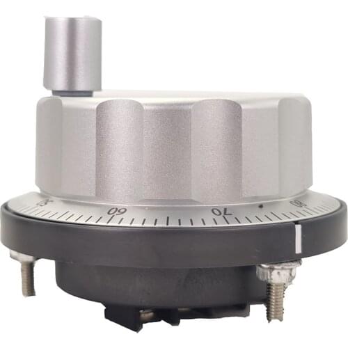 CNC pulse generator handwheel 0V 5V 60mm 100PPR manual pulse generator handwheel rotary encoder electronic 6 terminal