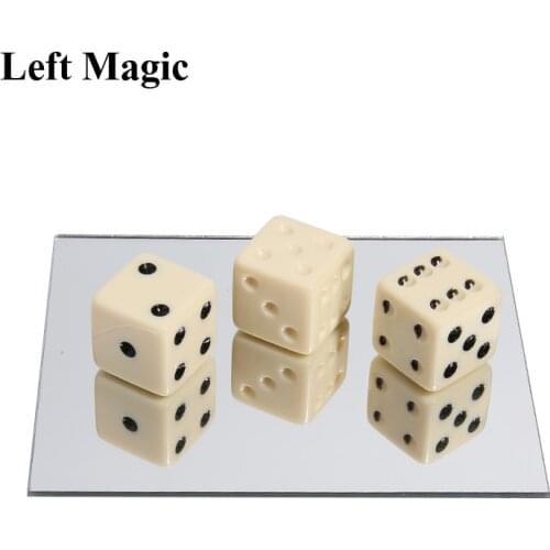 Dice Illusion Magic Tricks Russia Dice Street Bar Close Up Magic Props Comedy Classic Toy Force Dice Magic