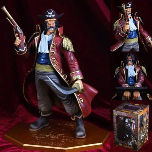 Classic Anime One Piece Gol D Roger Action Humanoid Color Box Model Decoration Toy Doll Christmas Childrens Gift Collectible