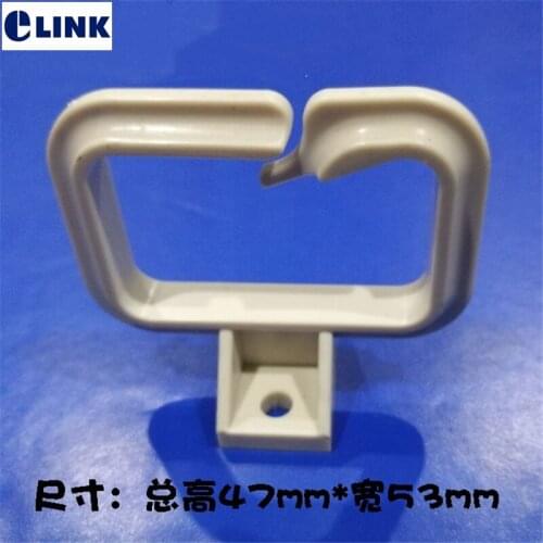 100PCS cable manager ring ABS plastic square for distribution box cable management for network cabinet white 47*53mm factory