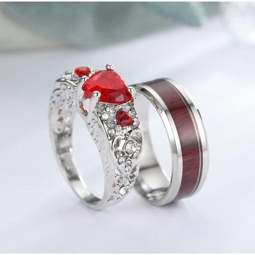 Hot Sale New Heart Shaped Rhinestone Ring Korea Exquisite Heart Ring Fashion For Lovers Ring Valentines Day Gift Jewellery Gift