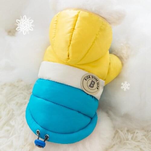 Dog Jacket For Small Dogs Windproof Waterproof Pet Winter Clothing Fashion Hoodie Warm Cotton Clothes For Chihuahua Teddy Coat
